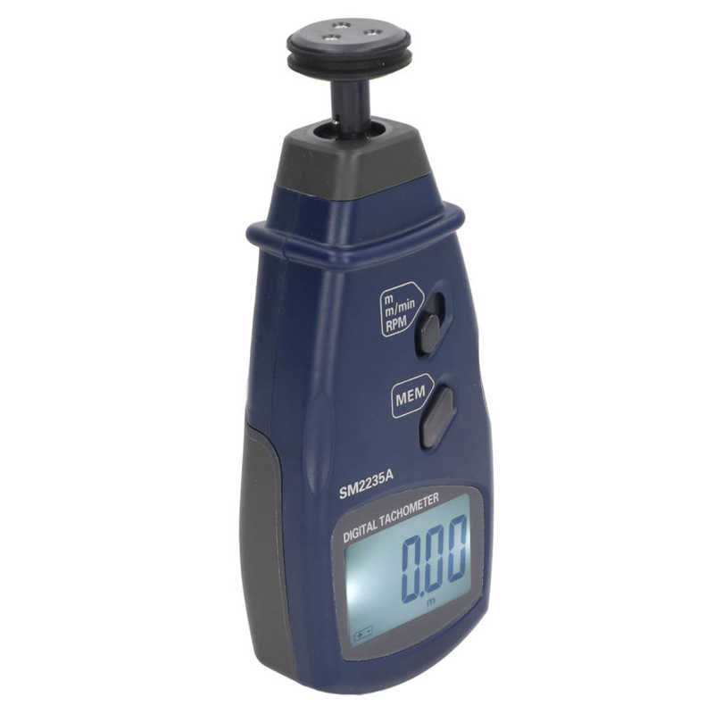 RPM Meter Digital Tachometer Contact Handheld Speed Tester 0.5~19999RPM ...